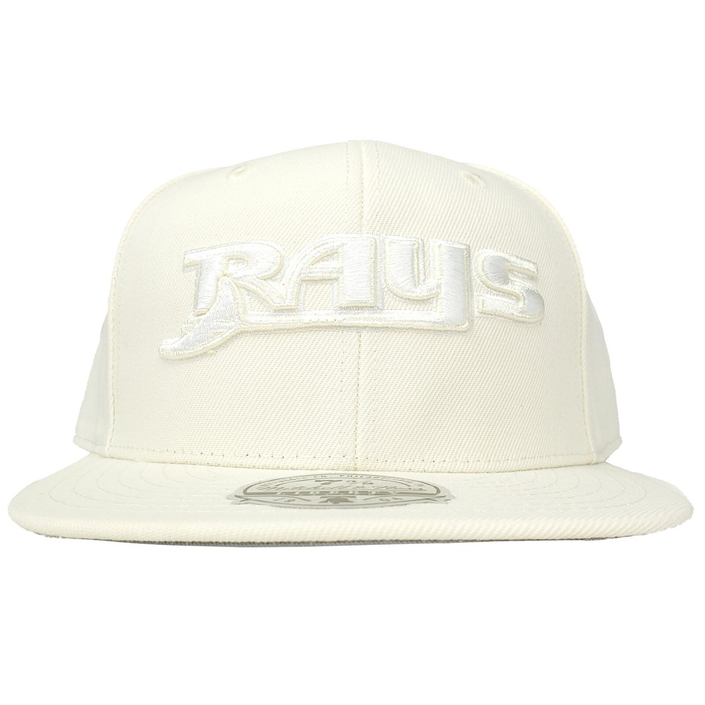 Tampa Bay Rays Mitchell & Ness MLB Fitted 7 3/8 Liberty Hat Cap 3D Logo NWT
